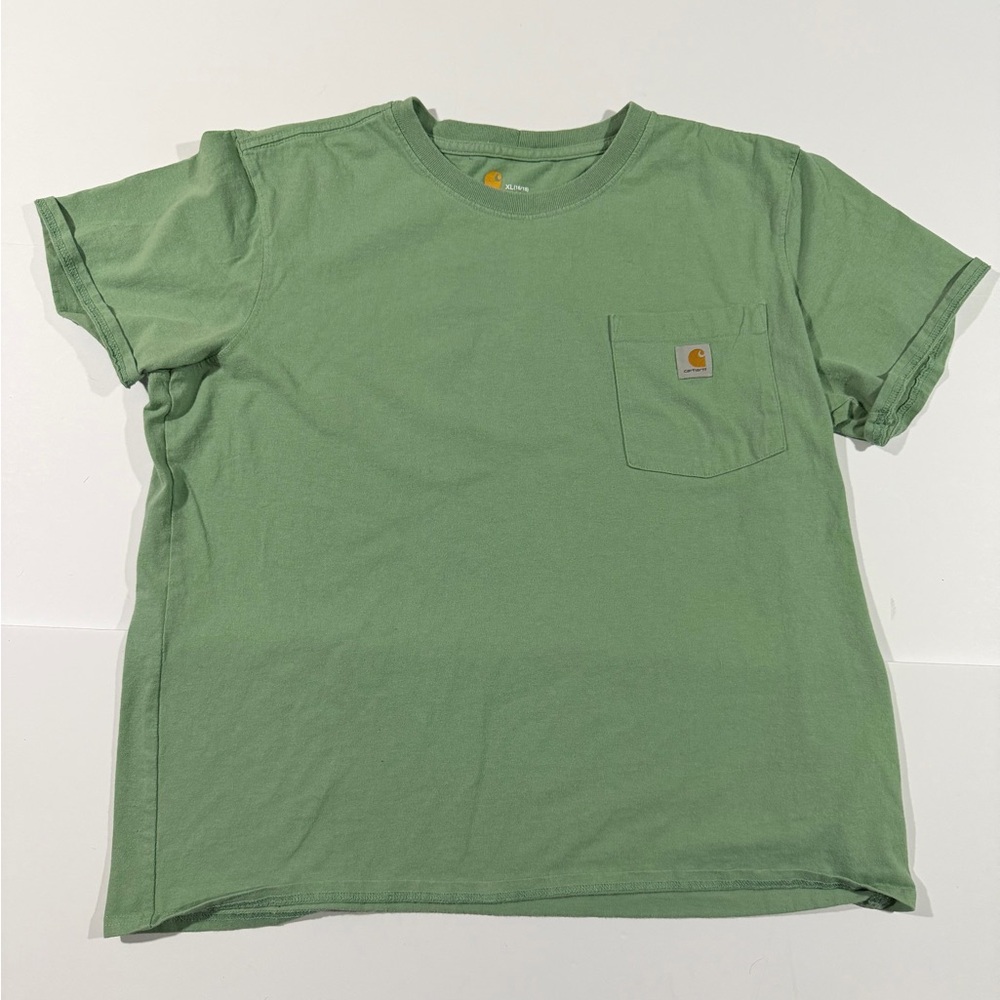 Carhartt Kids Light Green Pocket Tee